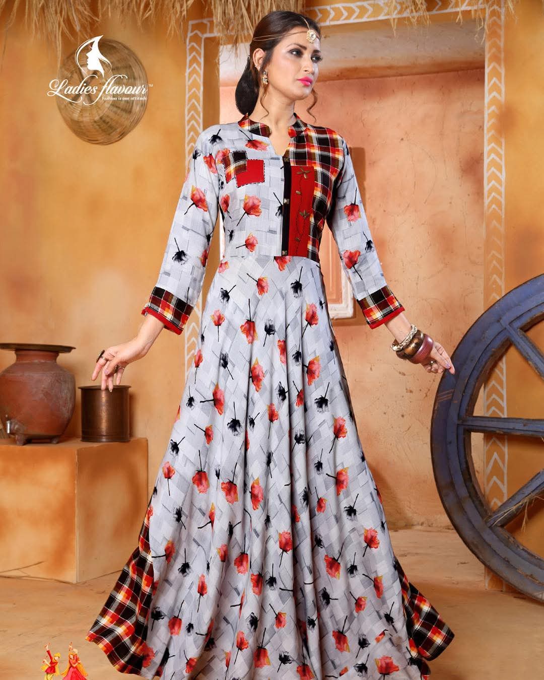 Cotton Printed Gown