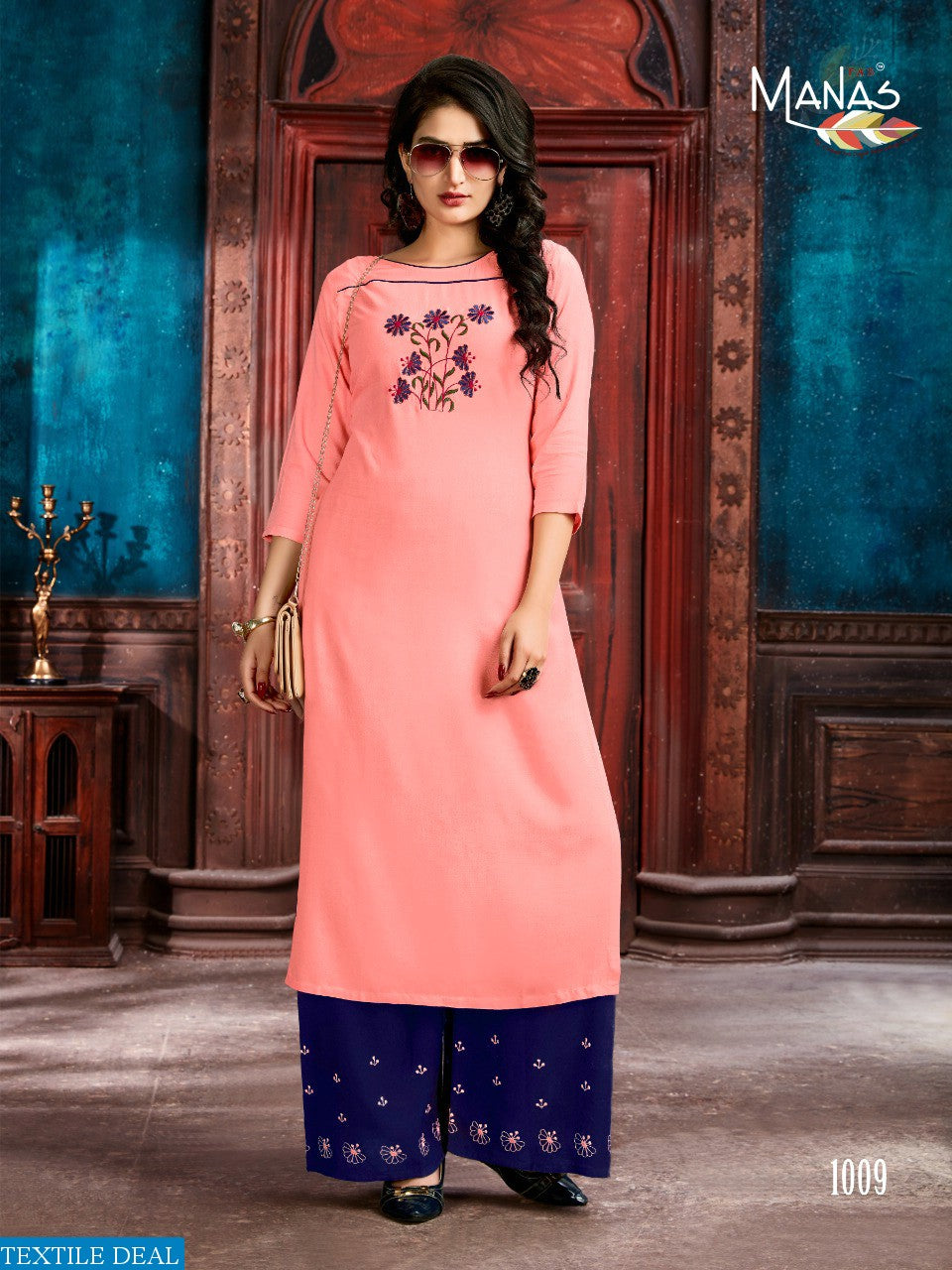 RAYON STYLISH KURTI WITH PLAZZO