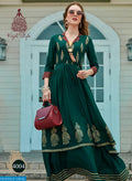 Premium Rayon Printed Full-Length Gown