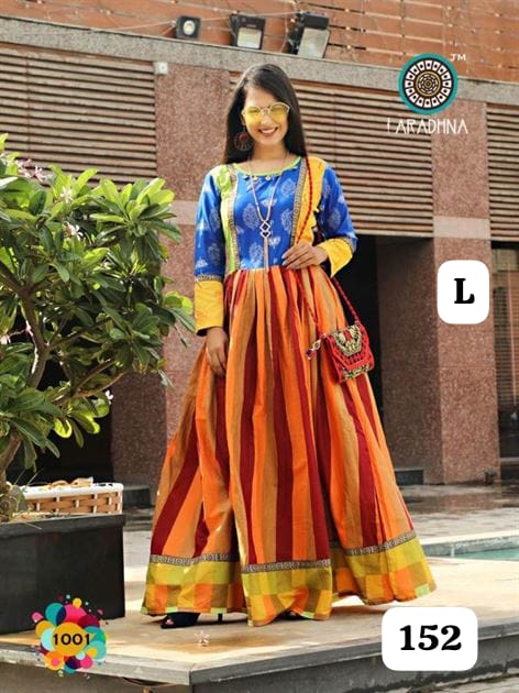 Embroidery Heavy Rayon Printed Gown