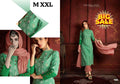 Women's Embroidered Straight Kurti with Pant and Dupatta Set