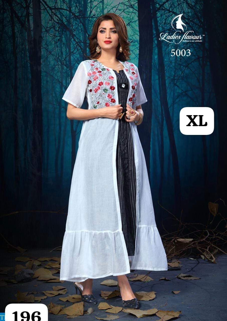 Designer Partywear Jacket Style Kurti