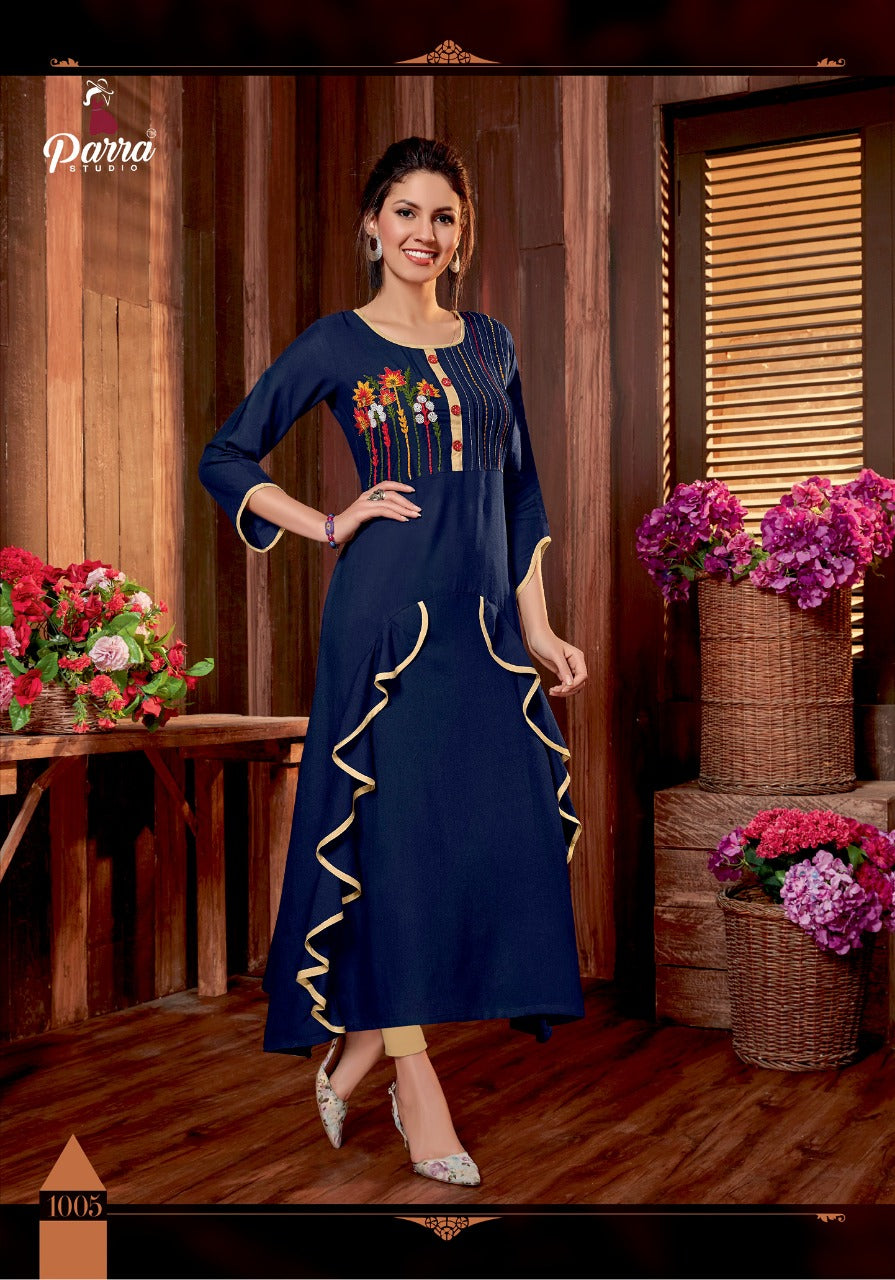 Rayon Gown Style Long Kurti