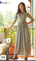 Premium Rayon Printed Full-Length Gown