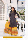 KIANA EMBRODIERD PRINT RAYON KURTI AND PLAZZO