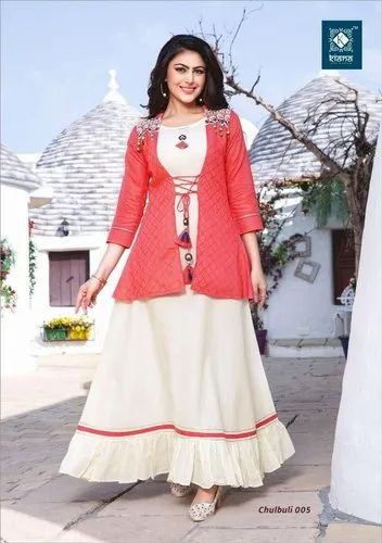 RAYON EMBRODIERD PRINTED SHURG STYLE