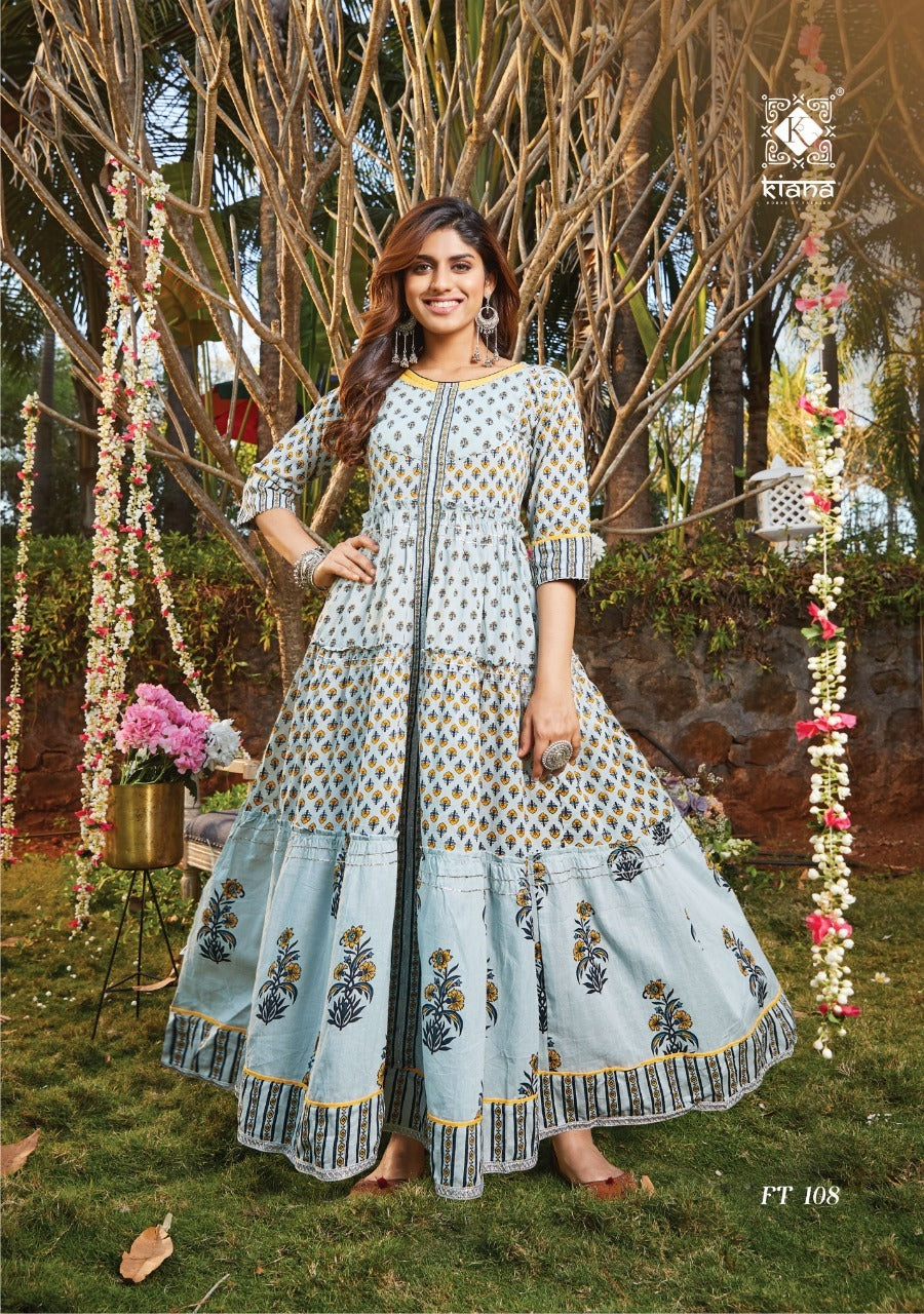 KIANA HEAVY RAYON PRINTED GOWN