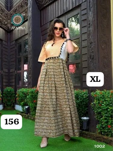 Embroidery Heavy Rayon Printed Gown