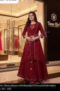 Women's Mul Lurex Striped Kurti with Jacket Skirt Set