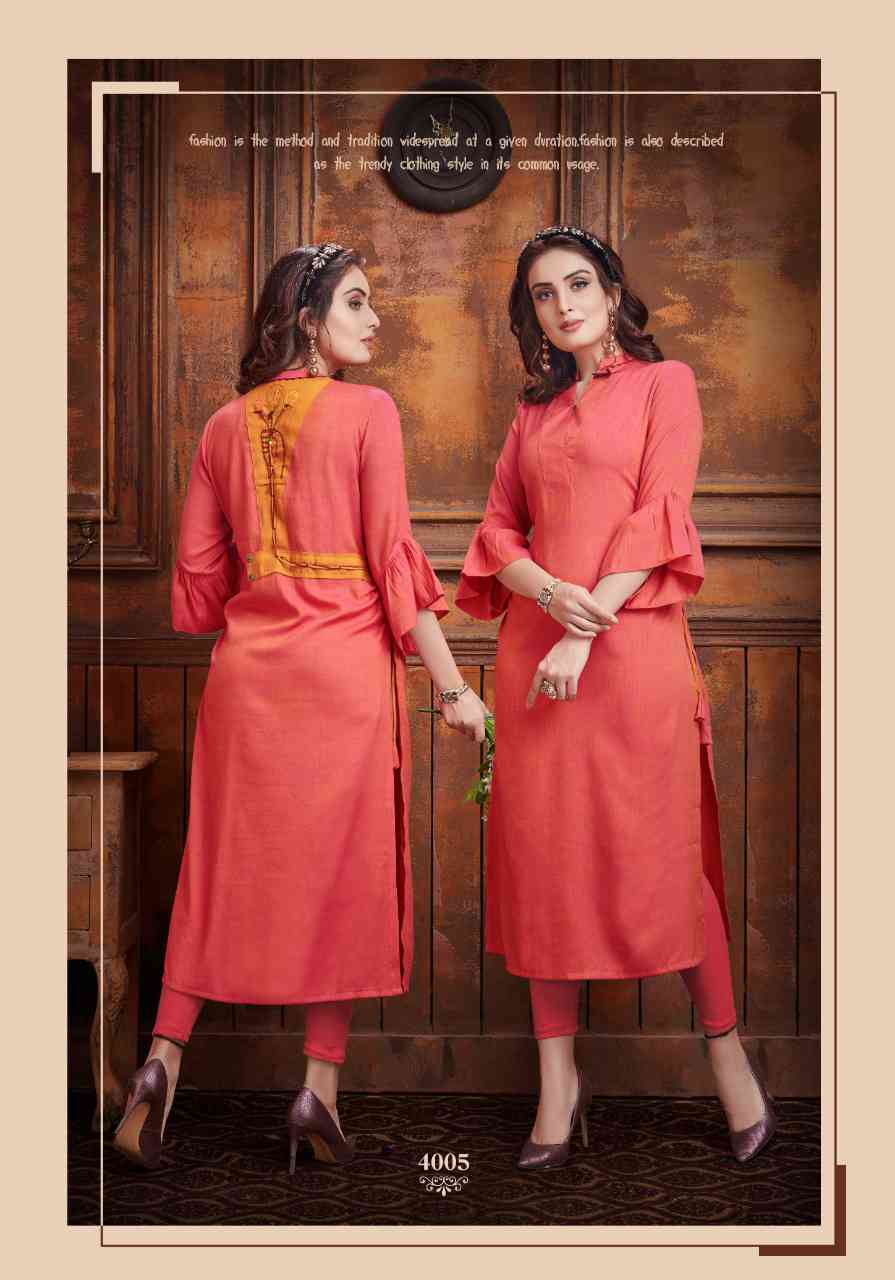 Fancy Rayon two-toned Kurti