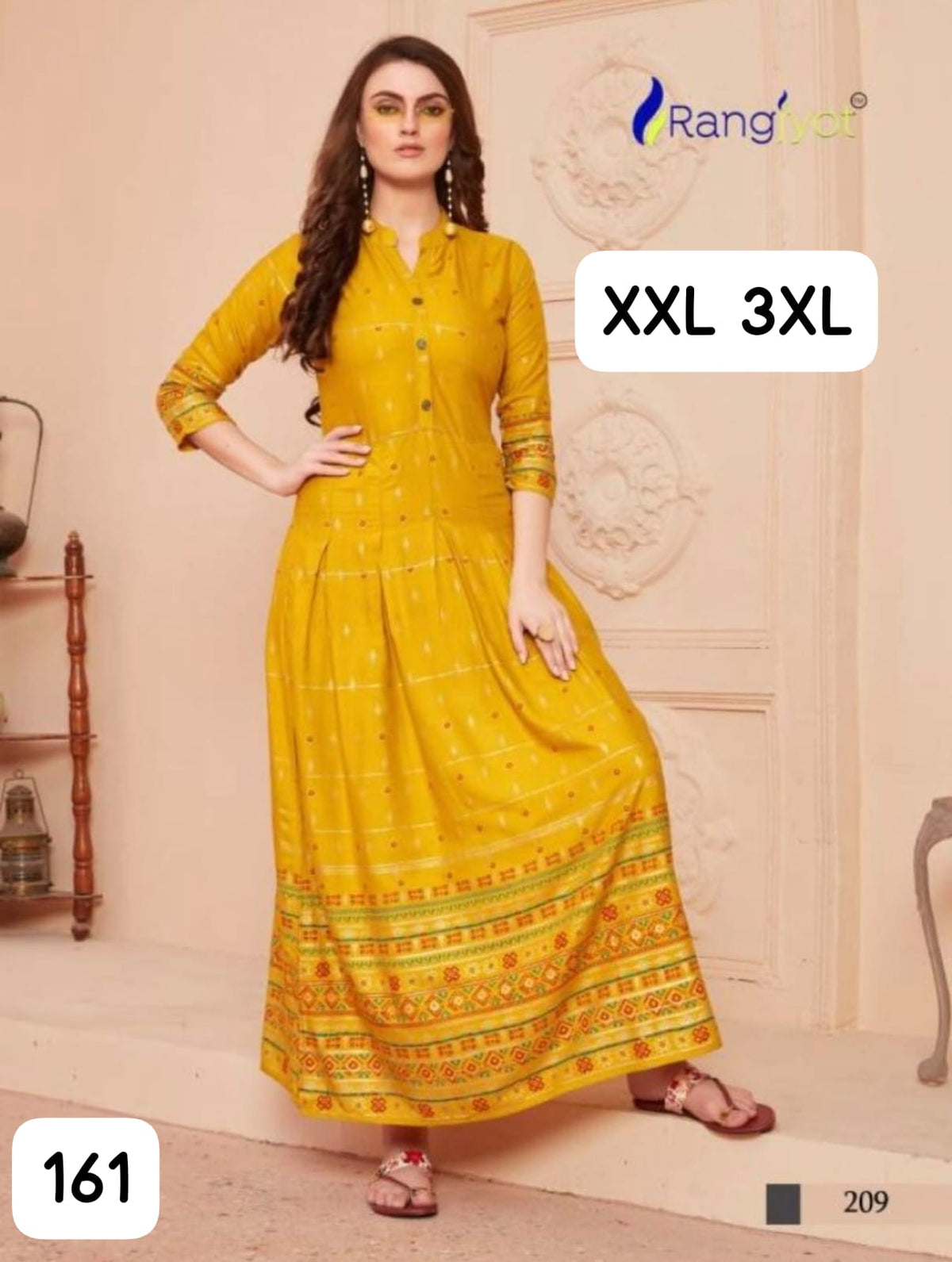 Premium Rayon Printed Full-Length Gown