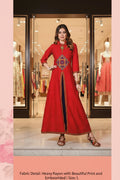 Rayon Readymade Long Kurti