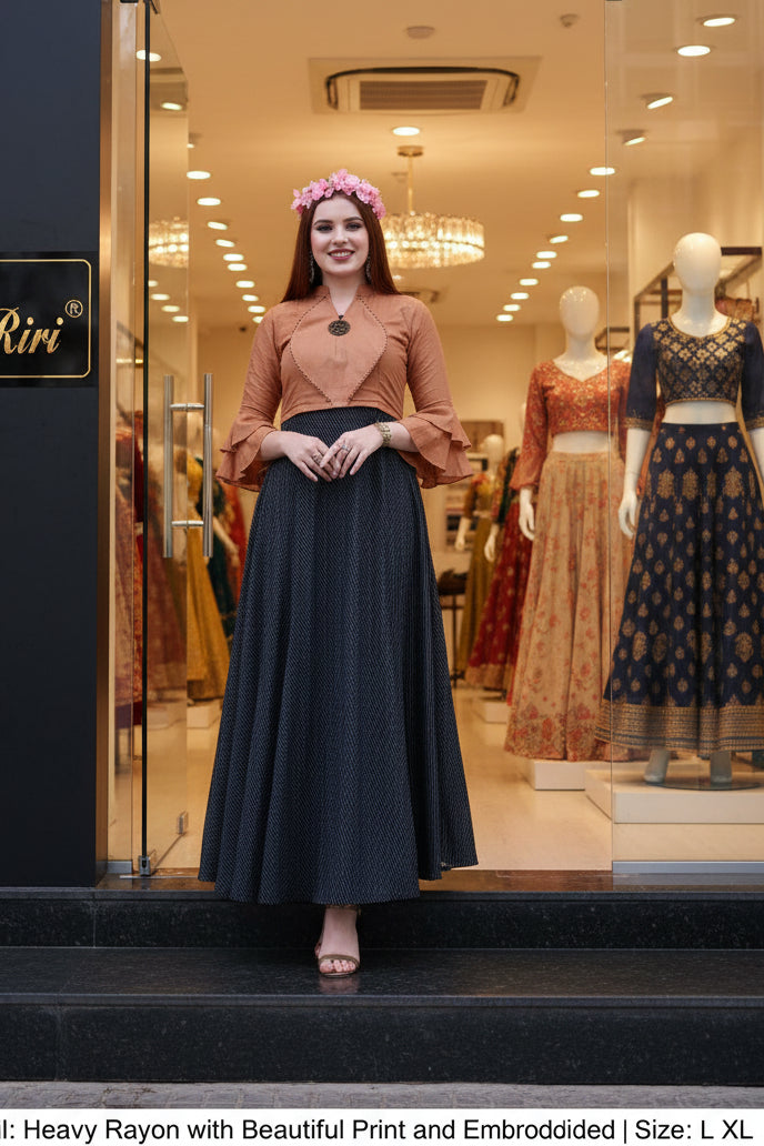 EMBRODRIED TOP SKIRT