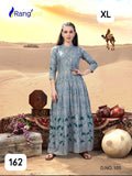 Premium Rayon Printed Full-Length Gown