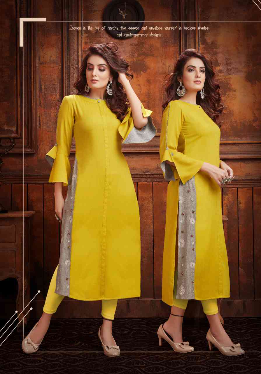 Fancy Rayon two-toned Kurti