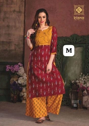 RAYON PRINTED KURTI PLAZZO