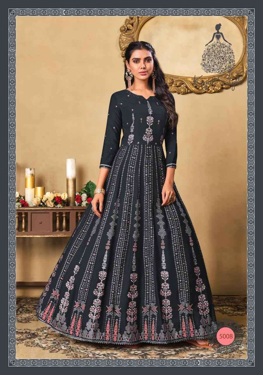 Premium Rayon Printed Full-Length Gown