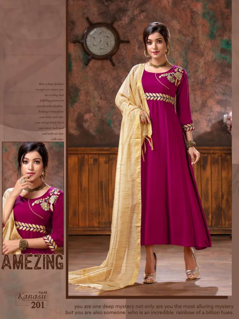 Designer Kurti With Dupatta