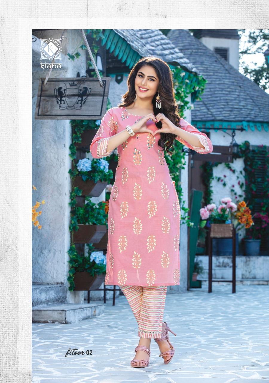 KIANA PURE RAYON EMBRODIERD KURTI WITH PANT