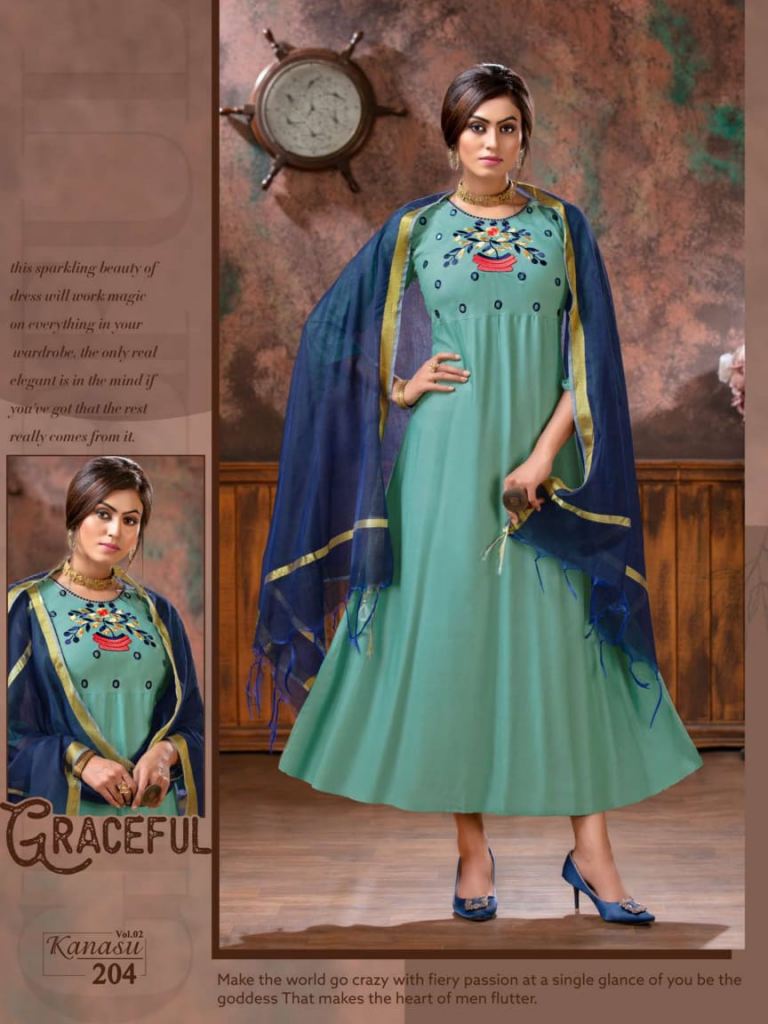 Designer Kurti With Dupatta