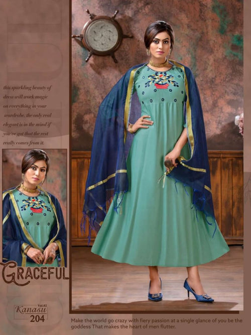 Designer Kurti With Dupatta