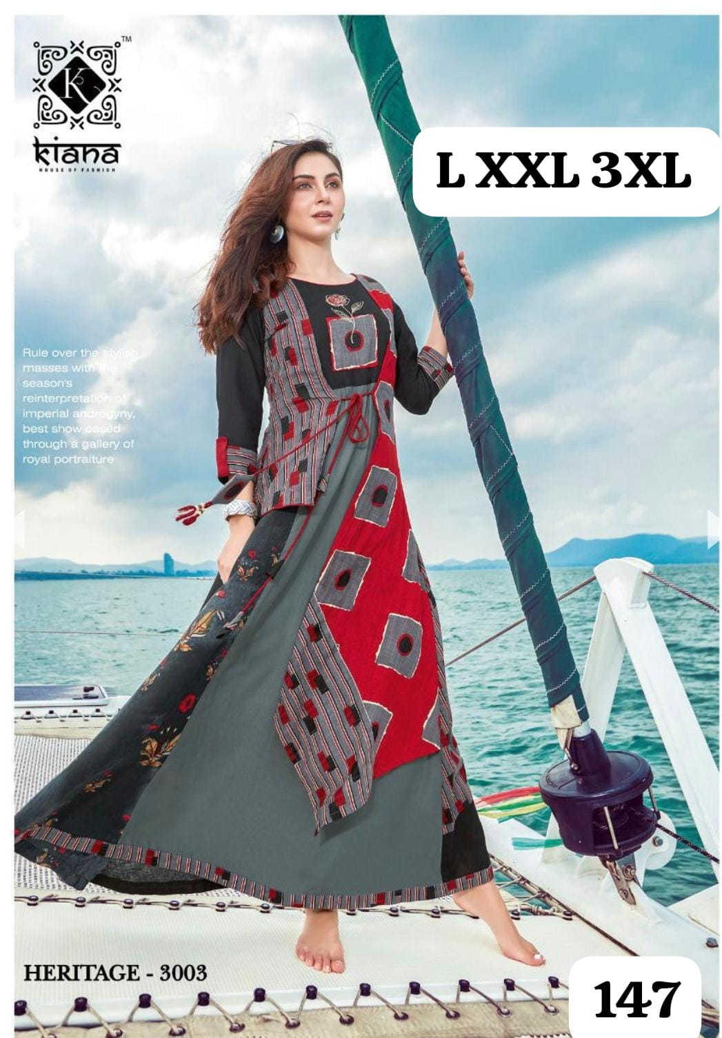 Rayon Party Wear Long Kurti