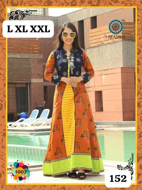 Embroidery Heavy Rayon Printed Gown