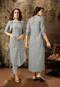 Fancy Rayon two-toned Kurti