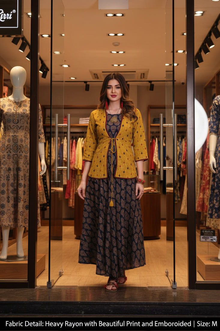 Rayon Readymade Long Kurti