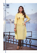 KIANA HEAVY RAYON PRINT EMBROIDED KURTI WITH PANT