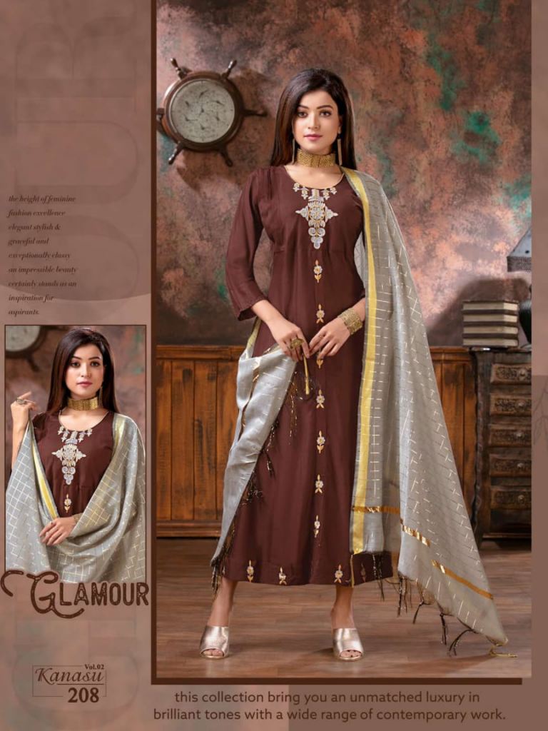 Designer Kurti With Dupatta