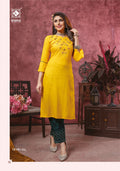 KIANA RAYON EMBRODIERD KURTI WITH PANT