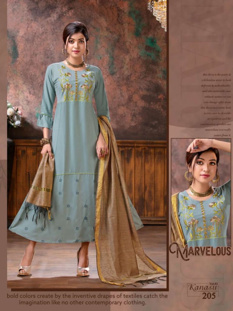 Designer Kurti With Dupatta