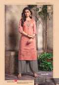 KIANA EMBRODIERD PRINT RAYON KURTI AND PLAZZO