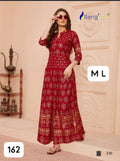 Premium Rayon Printed Full-Length Gown