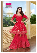 Fancy Kurti With Fancy Kali Palazzo