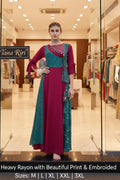 Rayan Embrodried Fancy Long Kurti