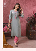 KIANA RAYON EMBRODIERD KURTI WITH PANT