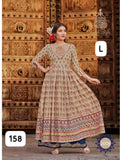 Premium Rayon Printed Full-Length Gown