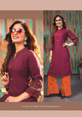 Rayon Kurti with Plazzo