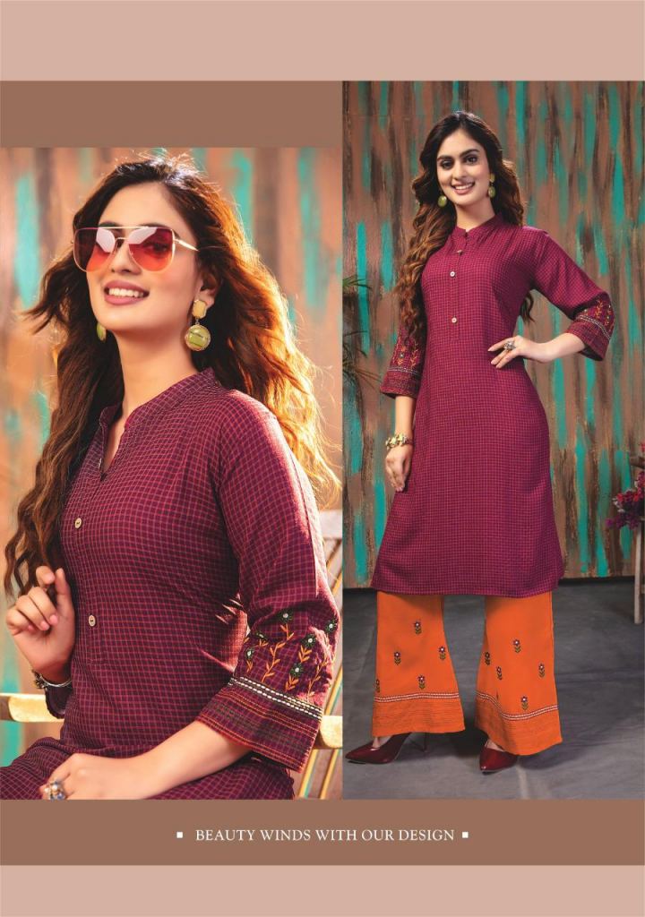 Rayon Kurti with Plazzo