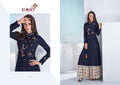 Rayon Embroidered Kurti with Palazzo