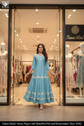 LUCKNOWI HAND WORK MORDEN STYLE GOWN