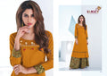 Rayon Embroidered Kurti with Palazzo