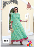 Premium Rayon Printed Full-Length Gown