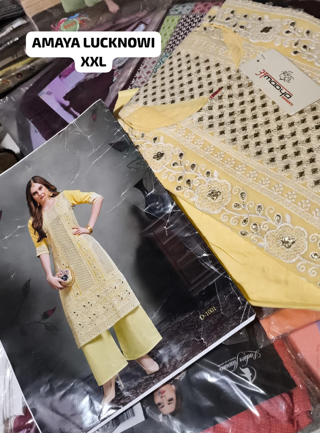 LUCKNOWI RAYON KURTI PANT
