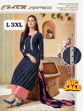 Women's Embroidered Straight Kurti with Plazzo and Dupatta Set