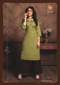 KIANA RAYON EMBRODIED KURTI WITH PLAZZO