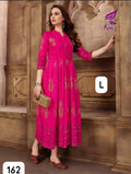 Premium Rayon Printed Full-Length Gown
