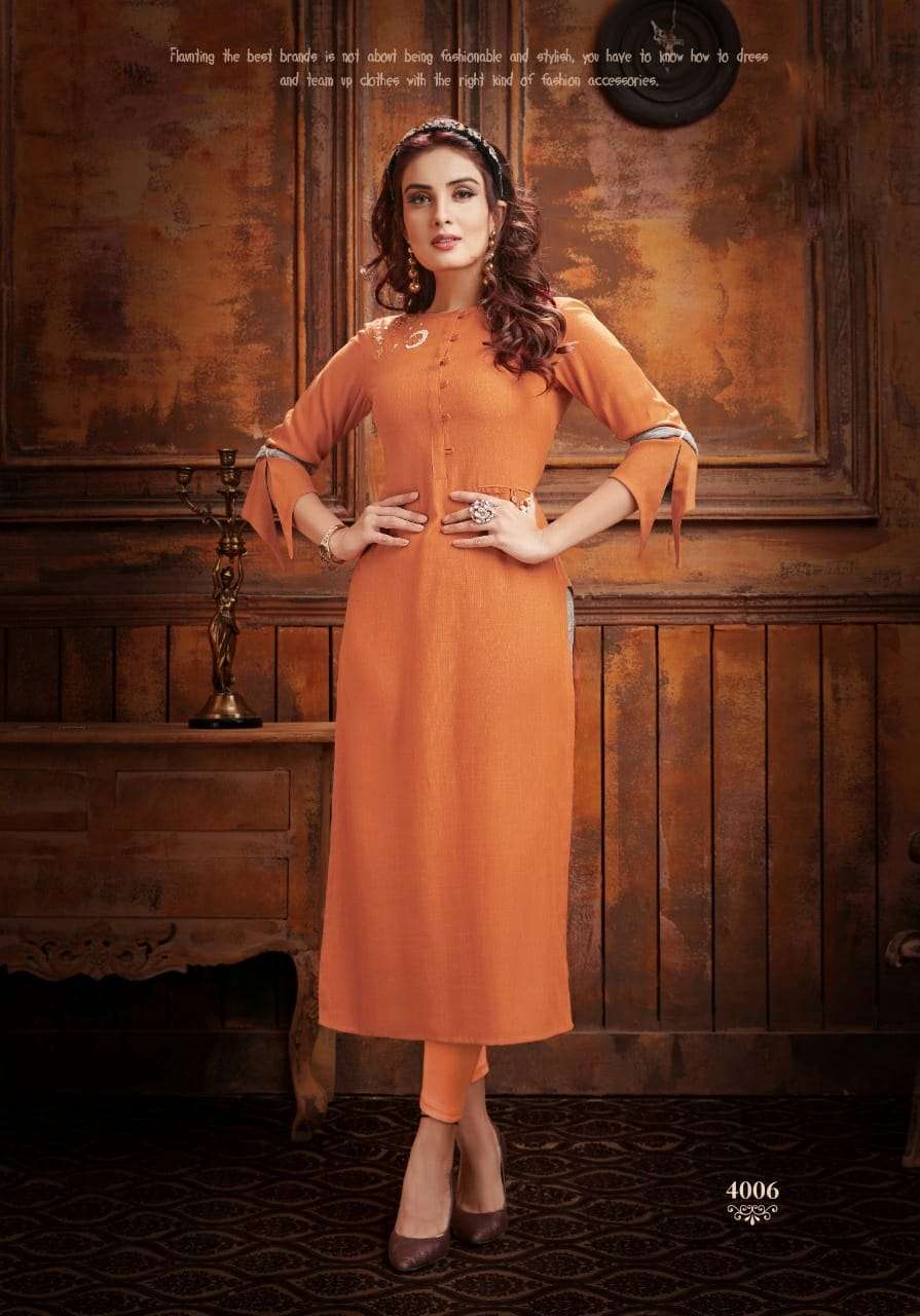 Fancy Rayon two-toned Kurti